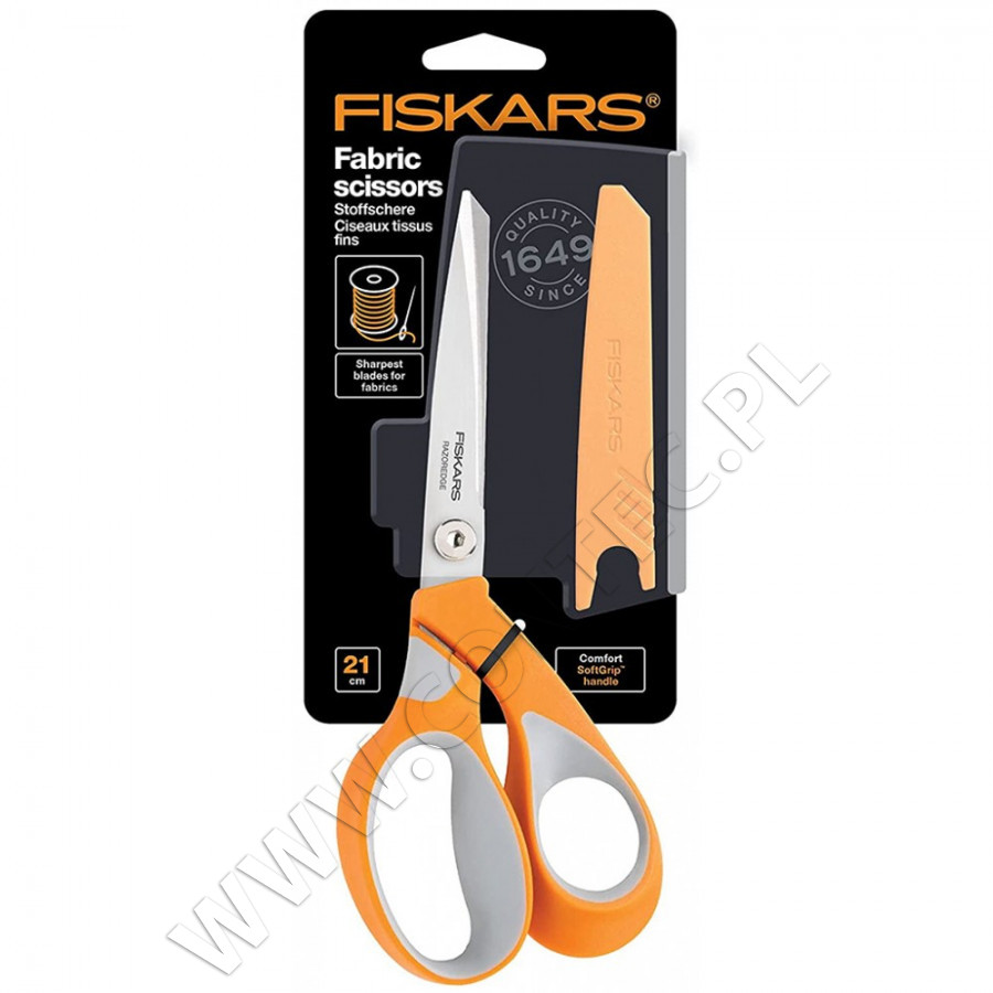 Fiskars Stoffschere RazorEdge 20,3 Cm – Scharf, Ergonomisch, Für Jeans, Leder & Mehrere Stofflagen